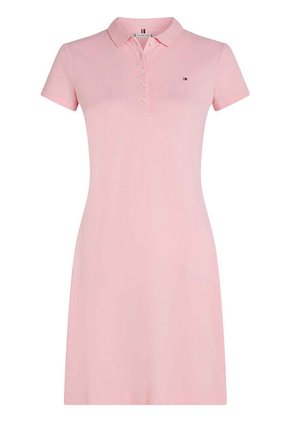 Vestido Rosa Tipo Polo De Corte Slim Tommy Hilfiger