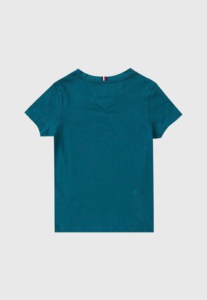 Camiseta Azul Petróleo Tommy Hilfiger Kids