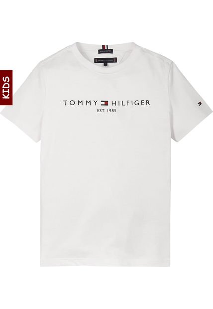 Camiseta Niño Manga Corta Blanco Esencial Blanco Tommy Hilfiger
