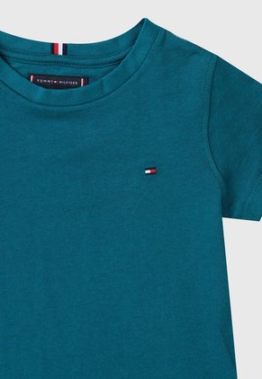 Camiseta Azul Petróleo Tommy Hilfiger Kids