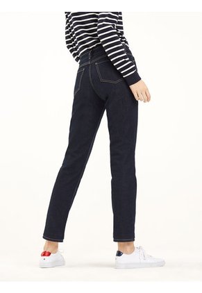 Jeans Mujer Straigth Azul Oscuro Rome Straight Rw Mujer Negro Tommy Hilfiger