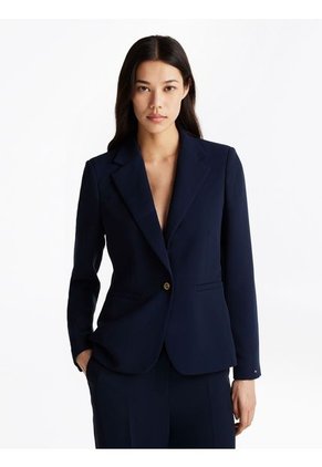 Americana Azul De Botonadura Sencilla Y Corte Slim Tommy Hilfiger