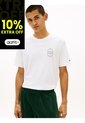 Camiseta Blanca Con Logo Gráfico Redondo Tommy Hilfiger de Tommy Hilfiger