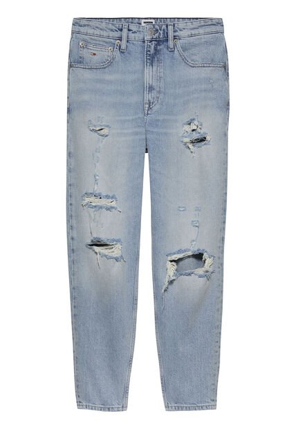 Jeans Azul Mom De Talle Superalto Tommy Jeans