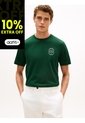 Camiseta Verde Con Logo Gráfico Redondo Tommy Hilfiger de Tommy Hilfiger