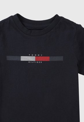 Camiseta Azul Navy-Blanco-Rojo Tommy Hilfiger Kids