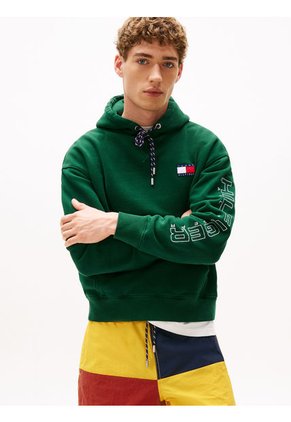 Buzo Verde Amplio Con Capota Hilfiger Sailing Tommy Hilfiger