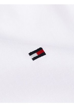 Camisa Blanca Twill De Manga Larga Tommy Hilfiger