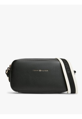 Bolso Negro Cruzado Essential Con Logo En Bajo Relieve Tommy Hilfiger Tommy Hilfiger