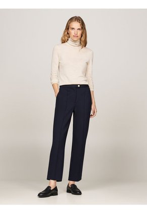 Pantalón Azul De Corte Slim Con Raya Marcada Tommy Hilfiger