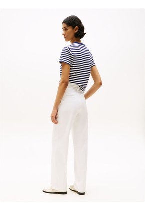 Pantalón Blanco Chino Náutico Hilfiger Regular Tommy Hilfiger