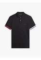 Polo Negro Slim Con Manga Corta Tommy Hilfiger de Tommy Hilfiger