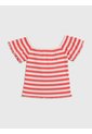 Camiseta Rosada A Rayas Con Escote Hombros Descubiertos Tommy Hilfiger de Tommy Hilfiger