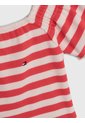 Camiseta Rosada A Rayas Con Escote Hombros Descubiertos Tommy Hilfiger de Tommy Hilfiger