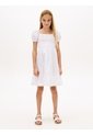 Vestido Blanco Para Niña De Manga Corta Farol Tommy Hilfiger de Tommy Hilfiger