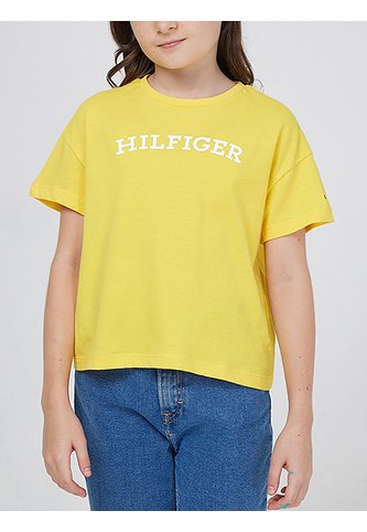 Camiseta Amarilla Manga Corta Con Logo Monotipo Tommy Hilfiger Tommy Hilfiger