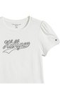 Camiseta Blanca De Manga Corta Con Logo Script Tommy Hilfiger de Tommy Hilfiger