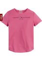 Camiseta Niña Essential De Algodón Orgánico Rosa Tommy Hilfiger de Tommy Hilfiger