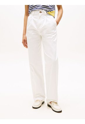 Pantalón Blanco Chino Náutico Hilfiger Regular Tommy Hilfiger