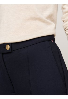 Pantalón Azul De Corte Slim Con Raya Marcada Tommy Hilfiger