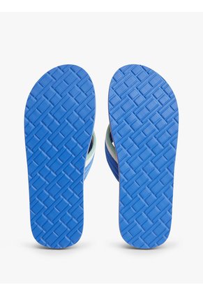 Sandalias Azul Con Tira Trenzada A Rayas Tommy Hilfiger