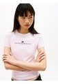 Camiseta Rosa Essential De Corte Slim Tommy Jeans de Tommy Hilfiger