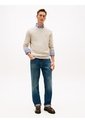 Saco Beige De Cuello Redondo Con Logo Bordado Tommy Hilfiger de Tommy Hilfiger