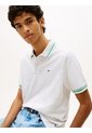 Polo Gris De Corte Regular Ribeteado Con Logo Tommy Jeans de Tommy Hilfiger