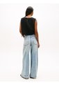 Blusa Negra Sin Mangas Con Lazada En Mezcla De Lino Tommy Jeans de Tommy Hilfiger