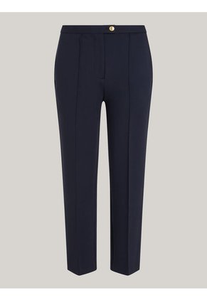 Pantalón Azul De Corte Slim Con Raya Marcada Tommy Hilfiger