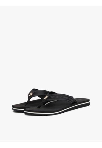 Sandalias Negro Con Inscripción Tonal En Tiras Tommy Hilfiger Tommy Hilfiger