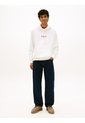 Buzo Blanco Con Capota Signature De Felpa Tommy Jeans de Tommy Hilfiger