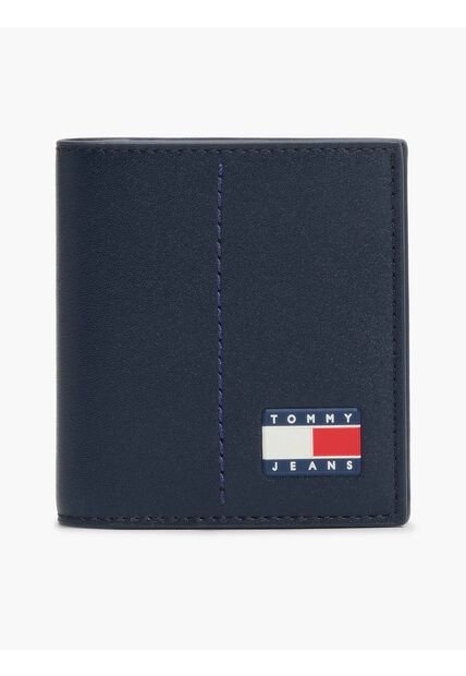 Billetera Multicolor De Cuero Heritage Con Logo Engomado Tommy Hilfiger