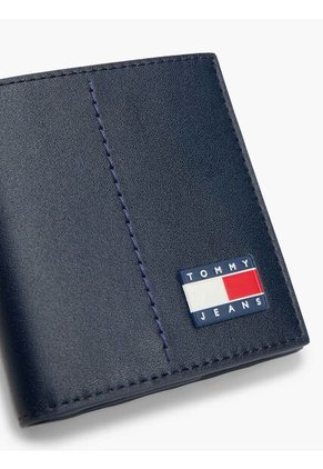 Billetera Multicolor De Cuero Heritage Con Logo Engomado Tommy Hilfiger
