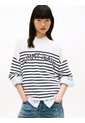 Saco Blanco TJW Varsity De Cuello Redondo Con Estilo Universitario Tommy Jeans de Tommy Hilfiger