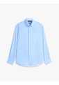 Camisa Azul Twill De Corte Regular Con Cuello Flexible Tommy Hilfiger de Tommy Hilfiger