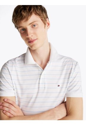 Polo Blanco De Corte Regular Tommy Hilfiger