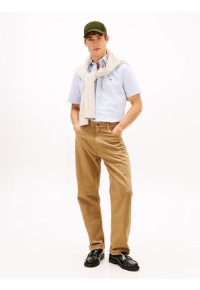 Camisa Azul Heritage Oxford Con Diseño De Rayas Tommy Hilfiger