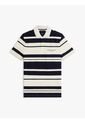 Polo Blanco De Corte Regular Con Diseño De Rayas Tommy Hilfiger de Tommy Hilfiger