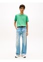 Camiseta Verde De Corte Regular Con Logo Bordado Tommy Jeans de Tommy Hilfiger