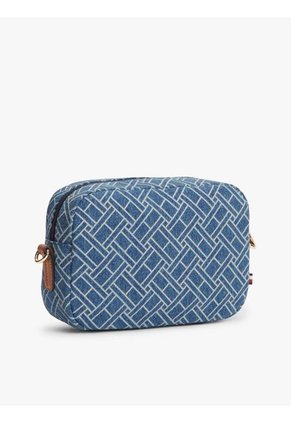 Bolso Azul Cruzado Denim Con Monograma TH Tommy Hilfiger