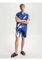 Bermuda Azul Harlem Amplios Con Estampado Para Hombre Tommy Hilfiger de Tommy Hilfiger