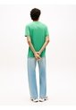 Camiseta Verde De Corte Regular Con Logo Bordado Tommy Jeans de Tommy Hilfiger