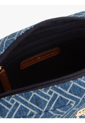 Bolso Azul Cruzado Denim Con Monograma TH Tommy Hilfiger