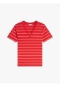 Camiseta Roja Slim Con Cuello En V Tommy Hilfiger de Tommy Hilfiger
