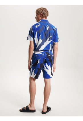 Bermuda Azul Harlem Amplios Con Estampado Para Hombre Tommy Hilfiger