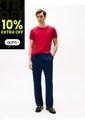 Camiseta Roja De Cuello Redondo Y Corte Extra Slim Tommy Hilfiger de Tommy Hilfiger