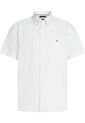 Camisa Blanca Flex Poplin Solid De Manga Corta Tommy Hilfiger de Tommy Hilfiger