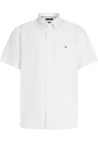 Camisa Blanca Flex Poplin Solid De Manga Corta Tommy Hilfiger Tommy Hilfiger