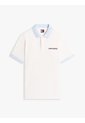 Polo Marfil De Piqué Regular Con Logo Bordado Tommy Jeans de Tommy Hilfiger